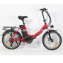 20 &#39;&#39; bicicleta eléctrica plegable del helicóptero asistida por pedal de la moda del marco de la aleación bicicletas eléctricas del helicóptero